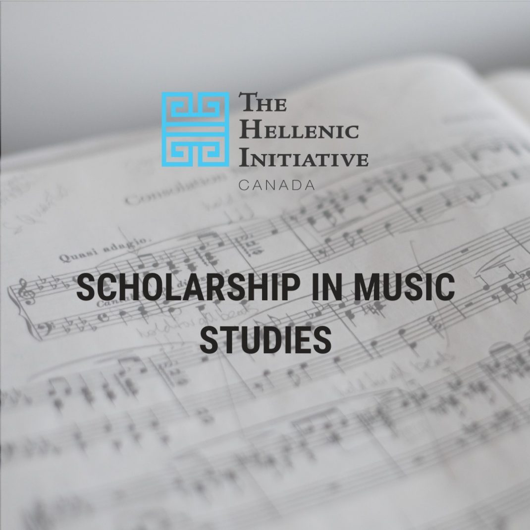 Scholarship in Music announcement – Greek Language in Canada