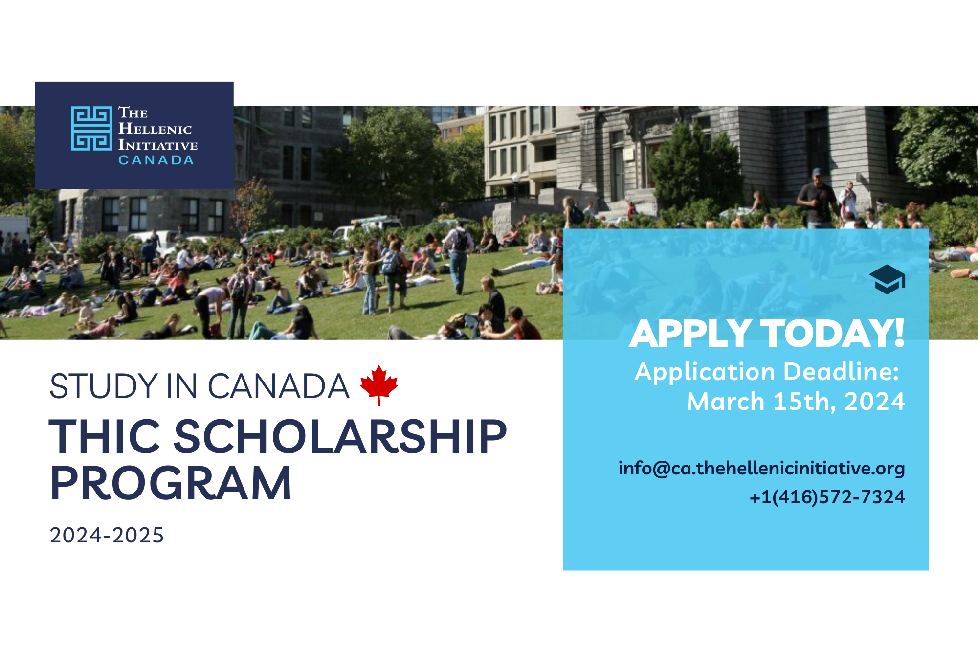 The Hellenic Initiative Canada Scholarship Application Form