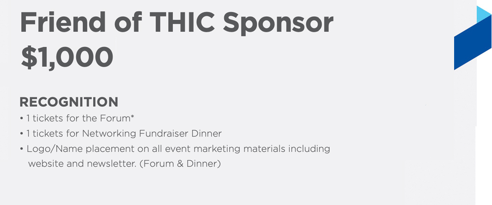 Friend of THIC Sponsor